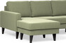 Sierra - 4-sits soffa med schäslong vänster och divan höger - Grön