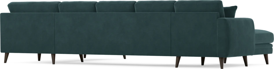Eden - 3-sits soffa med schäslong vänster och divan höger - Blå