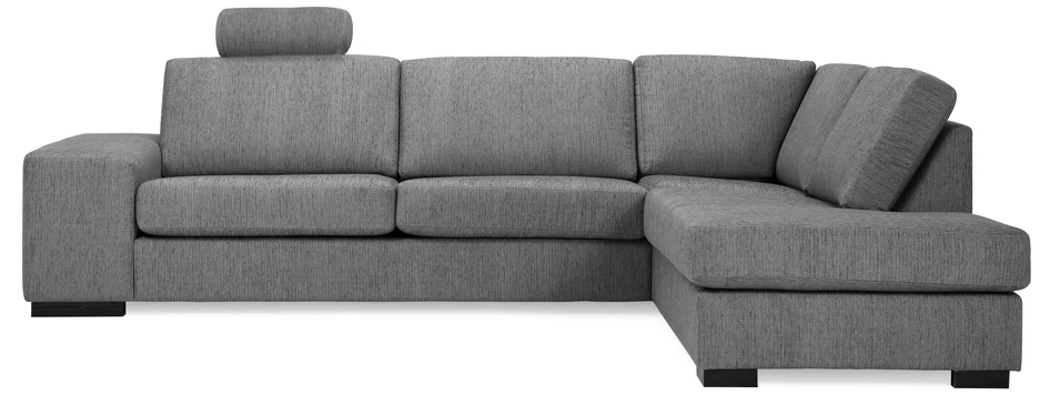Sit Down - 3-sits soffa med divan höger, C1-komfort - Grå