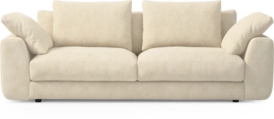 Amie - 3-sits soffa - Vit