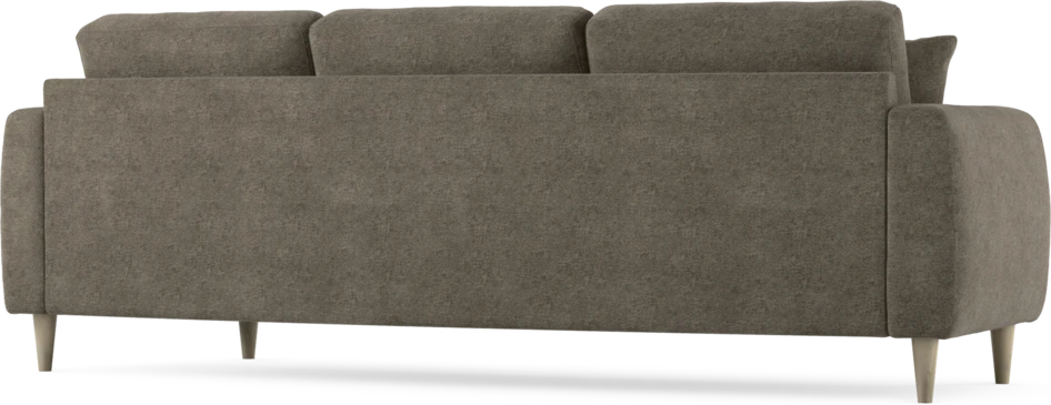 Eden - 3-sits soffa svängd - Brun