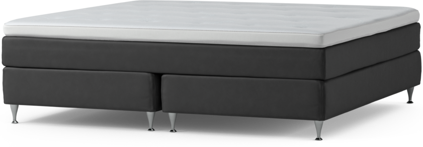 Delux Sense - Kontinentalsäng, dubbelsäng med bäddmadrass och sängben