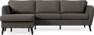 County - 3-sits soffa med flyttbar schäslong - Brun