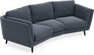 Madison - 3-sits soffa svängd, 70 cm - Blå