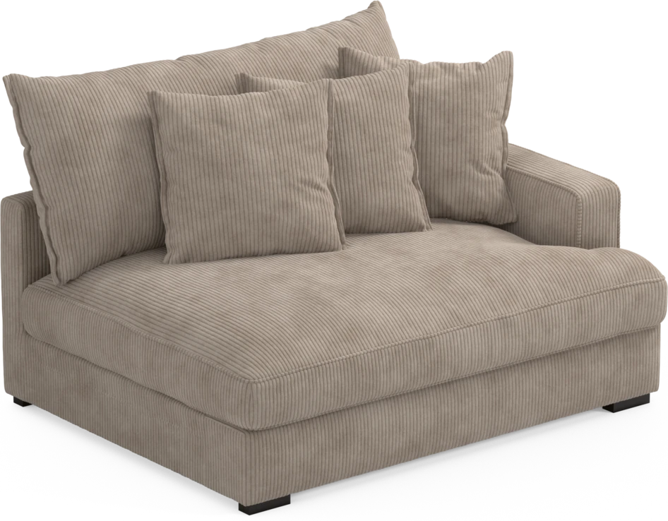 Rossi - 2-sits med armstöd höger - Beige