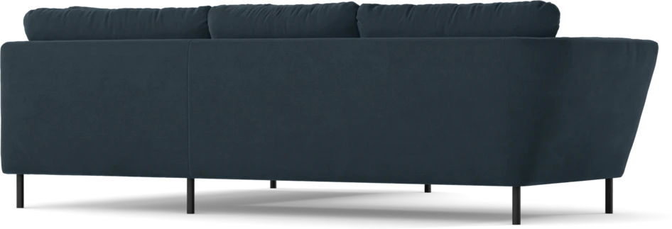 Madison Lux - 2-sits soffa med divan höger - Blå