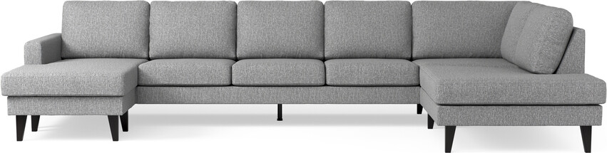 Sierra - 4-sits soffa med schäslong vänster och divan höger - Grå