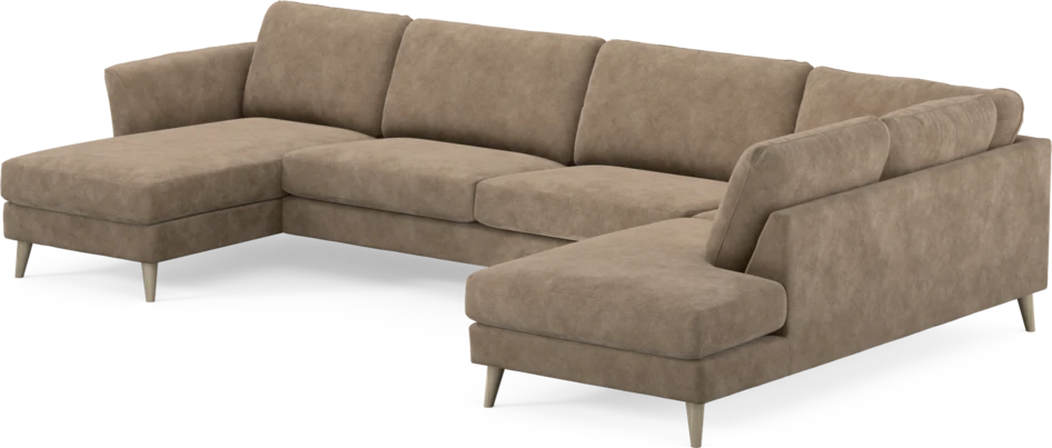 Bridge - 3-sits soffa med schäslong vänster och divan höger - Beige