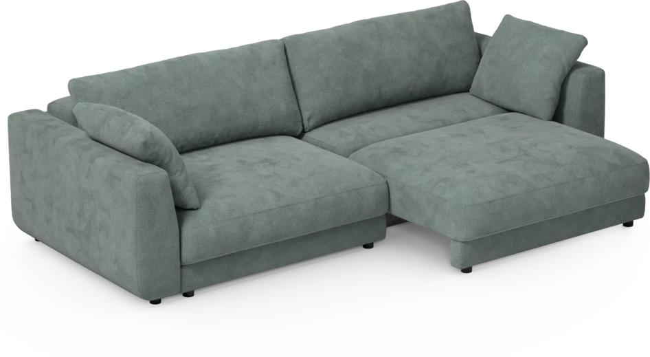 Amie - Bäddsoffa 4-sits - Blå