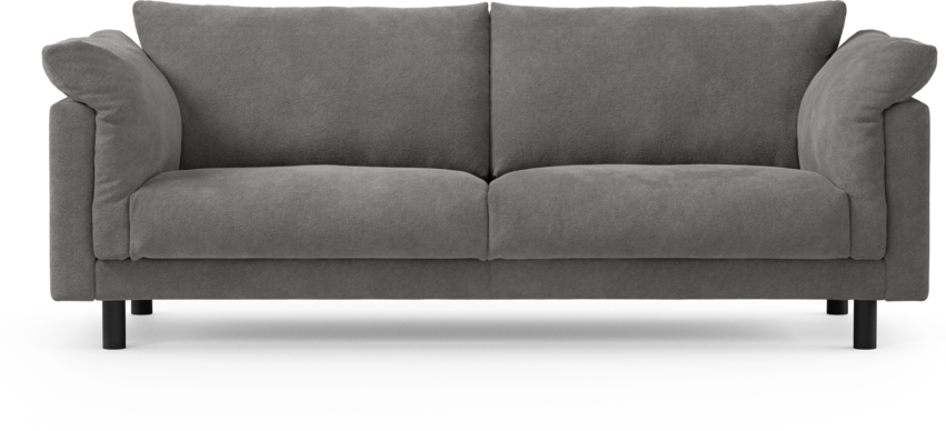 Cherrie - 3-sits soffa, fast klädsel - Grå