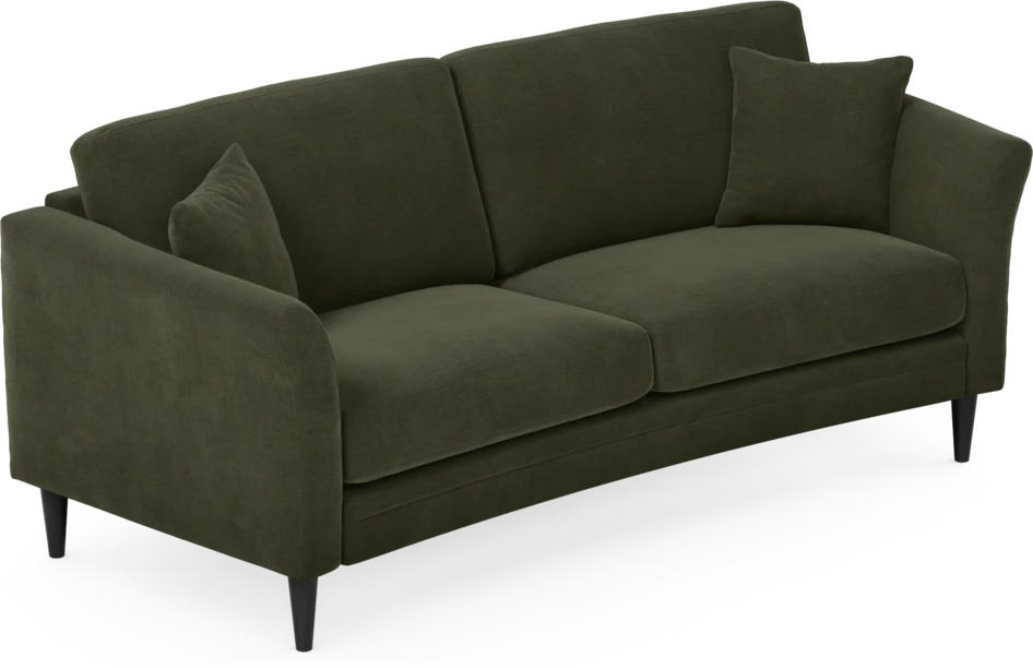 Eden - 2,5-sits soffa svängd - Grön