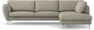 Madison Lux - 3-sits soffa med divan höger - Vit