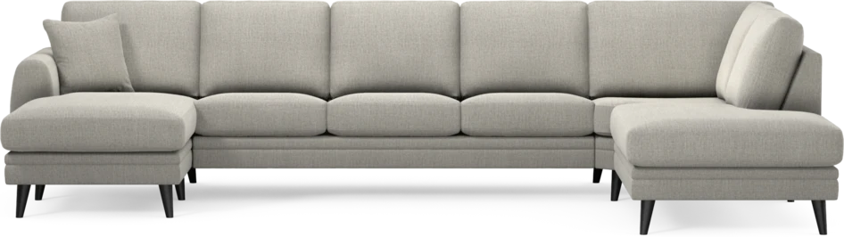 Eden - 3-sits soffa med schäslong vänster och divan höger - Grå