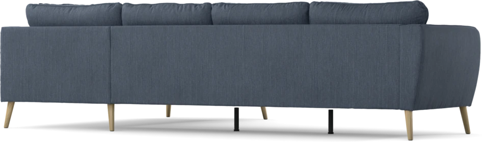 County - 3-sits soffa med divan höger - Blå