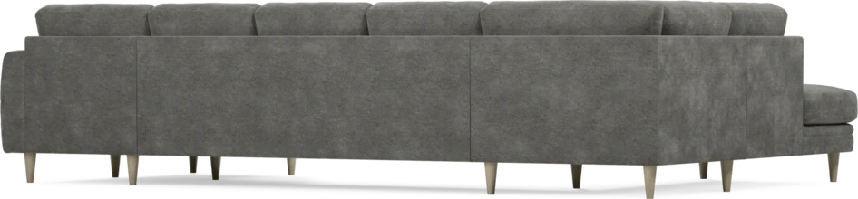 Eden - 3-sits soffa med divan vänster och schäslong höger - Grå