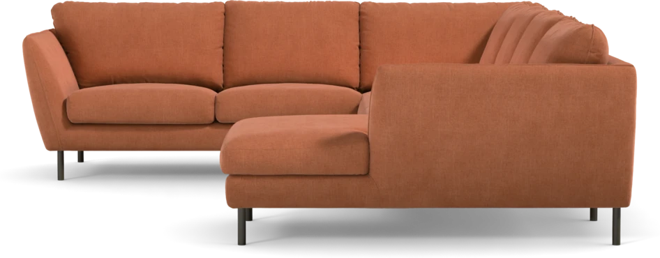 Madison Lux - Hörnsoffa med schäslong höger - Orange