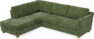 Friday - 2,5-sits soffa med divan vänster - Grön