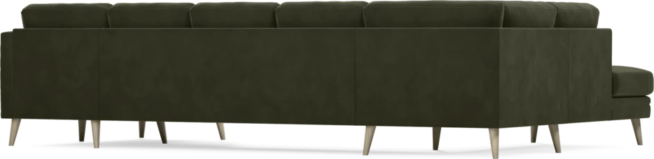 Eden - 3-sits soffa med divan vänster och schäslong höger - Grön