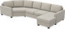 Nevada - 3-sits soffa med cosy hörn vänster och schäslong höger - Beige
