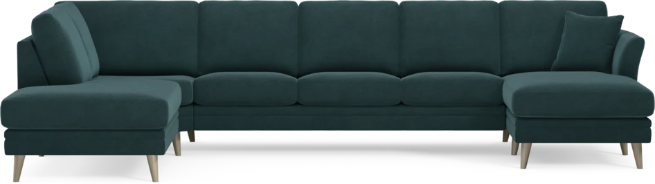 Eden - 3-sits soffa med divan vänster och schäslong höger - Blå