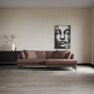 Harper - 4-sits med schäslong XL höger - Rosa
