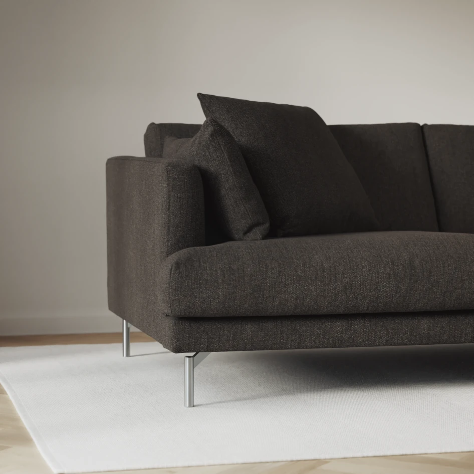 Harper - 3-sits soffa - Brun