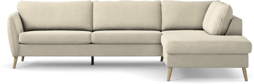 County - 2,5-sits soffa med divan höger - Beige