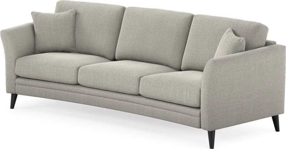 Eden - 3-sits soffa svängd - Grå