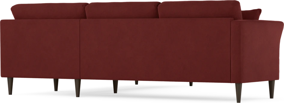 Eden - Hörnsoffa, 2,5+2,5-sits - Röd