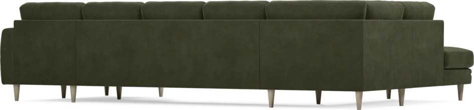 Eden - 3-sits soffa med divan vänster och schäslong höger - Grön