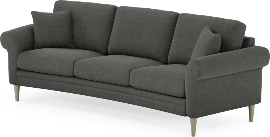 Eden - 3-sits soffa svängd - Grå