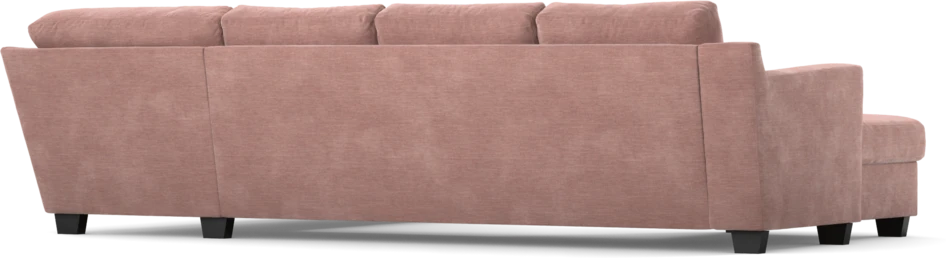 Friday - 3-sits soffa med schäslong vänster och divan höger - Rosa