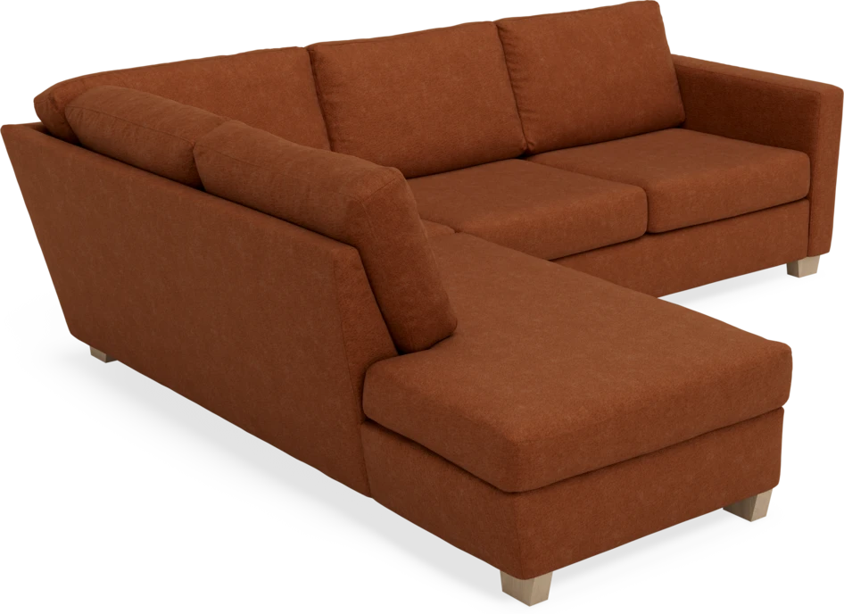 Friday - 2,5-sits soffa med divan vänster - Orange