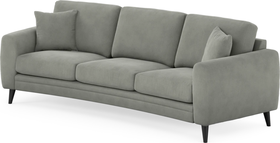 Eden - 3-sits soffa svängd - Grå