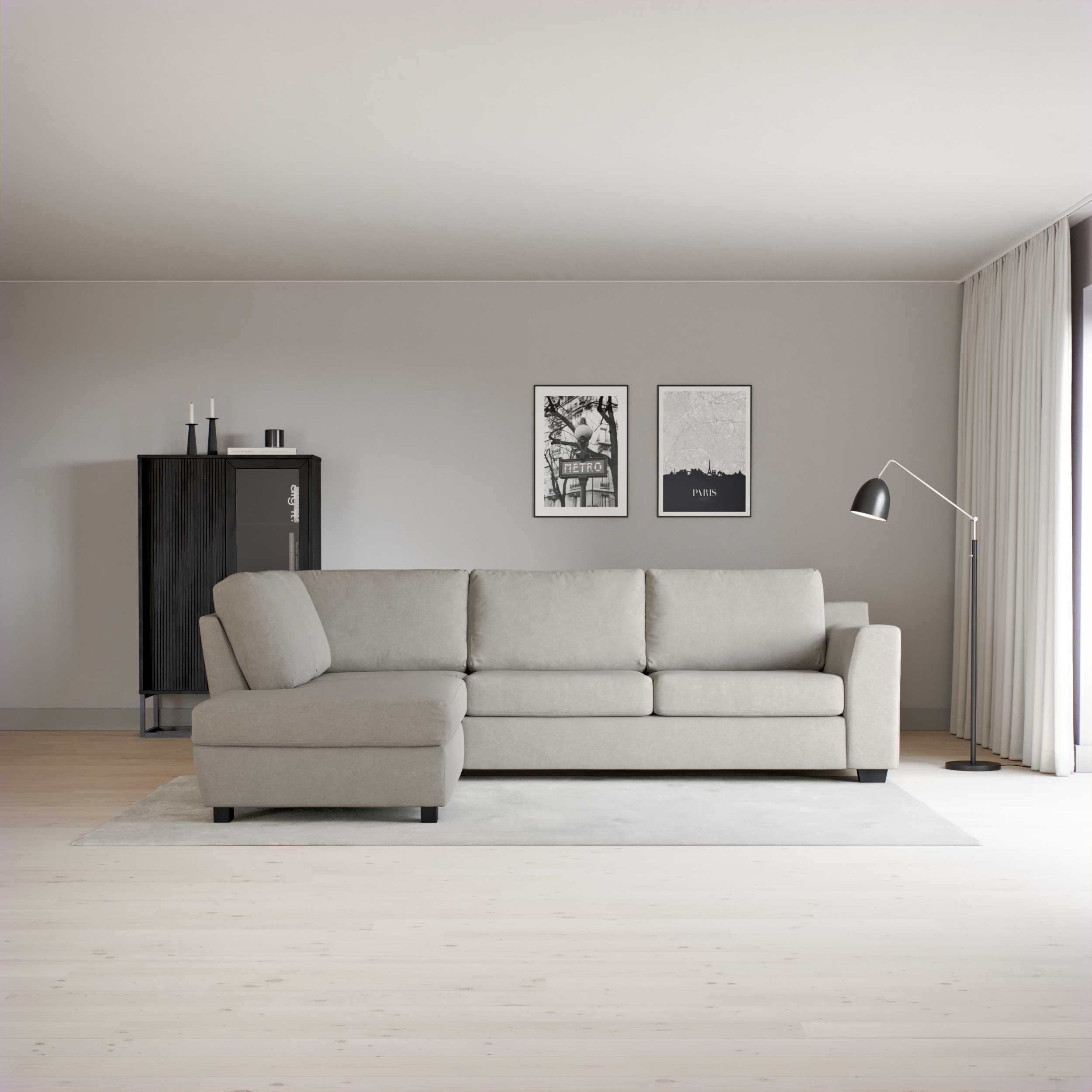 Friday - 2,5-sits soffa med divan vänster - inspiration