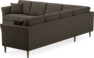 Eden - Hörnsoffa, 3+3-sits - Brun