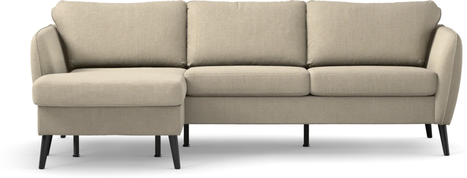 County - 3-sits soffa med flyttbar schäslong - Beige