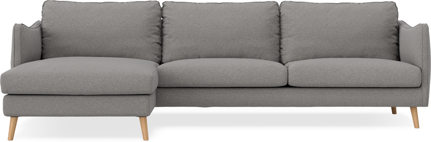 Madison - 3-sits soffa med schäslong vänster - Grå