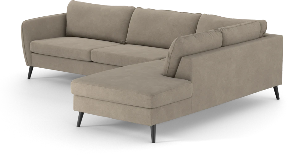 County - 2,5-sits soffa med divan höger - Beige