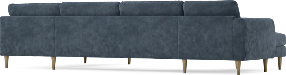 Bridge - 3-sits soffa med schäslong vänster och divan höger - Blå