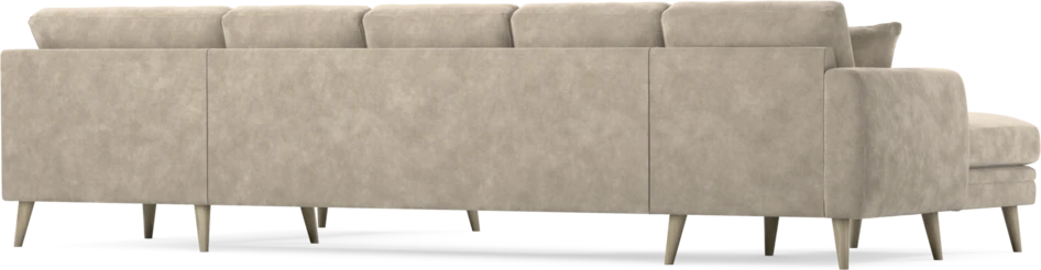 Eden - 3-sits soffa med schäslong vänster och divan höger - Beige