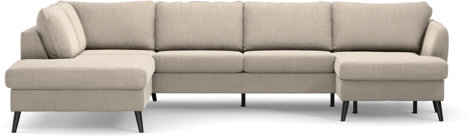 County - 3-sits soffa med divan vänster och schäslong höger - Beige