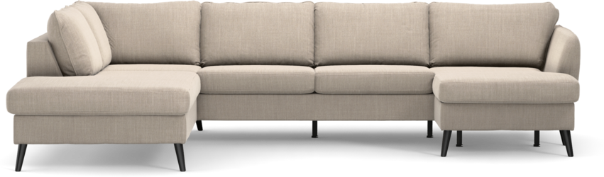 County - 3-sits soffa med divan vänster och schäslong höger - Beige