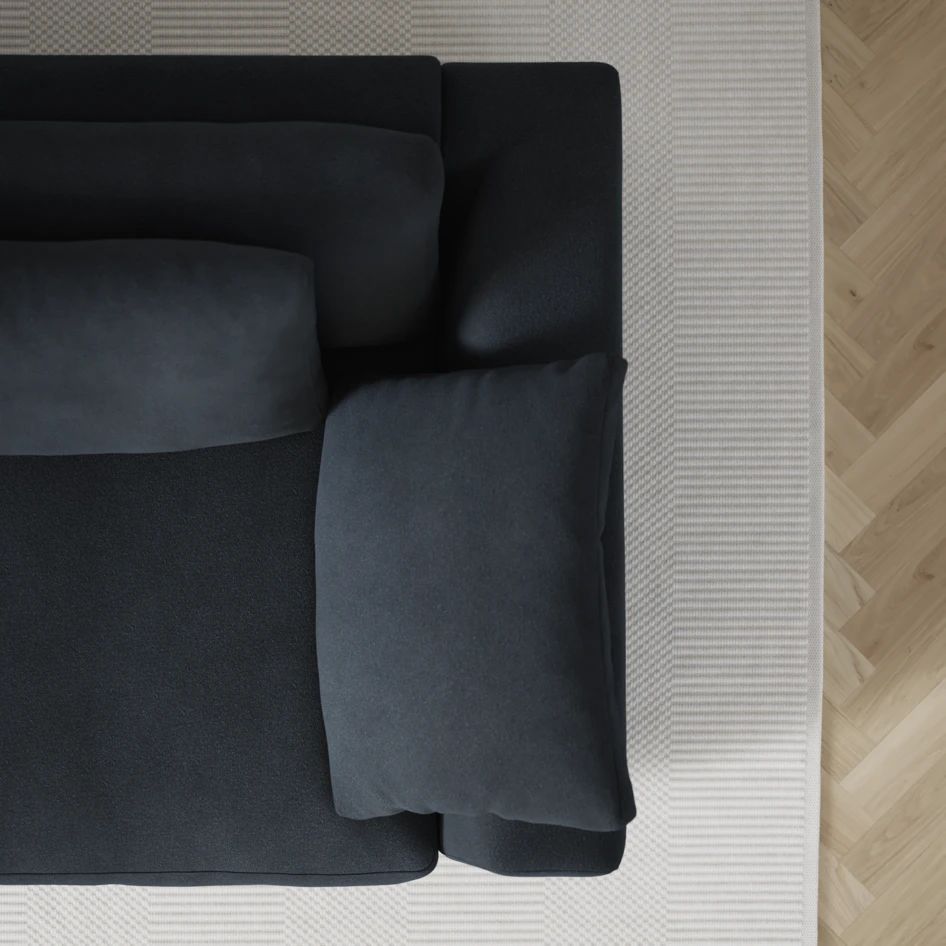 Amie - 4-sits soffa - Blå