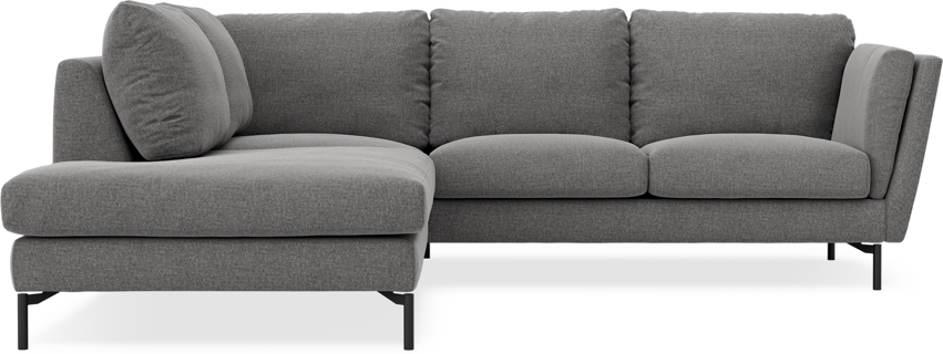 Madison - 2-sits soffa med divan vänster - Grå
