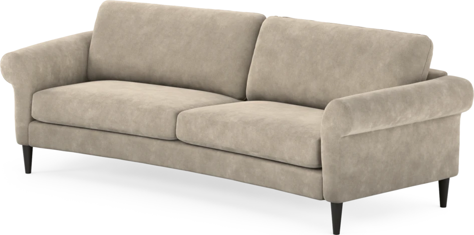 Bridge - 3-sits soffa svängd - Beige