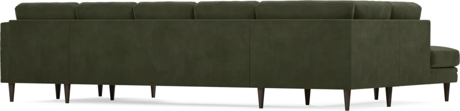 Eden - 3-sits soffa med divan vänster och schäslong höger - Grön
