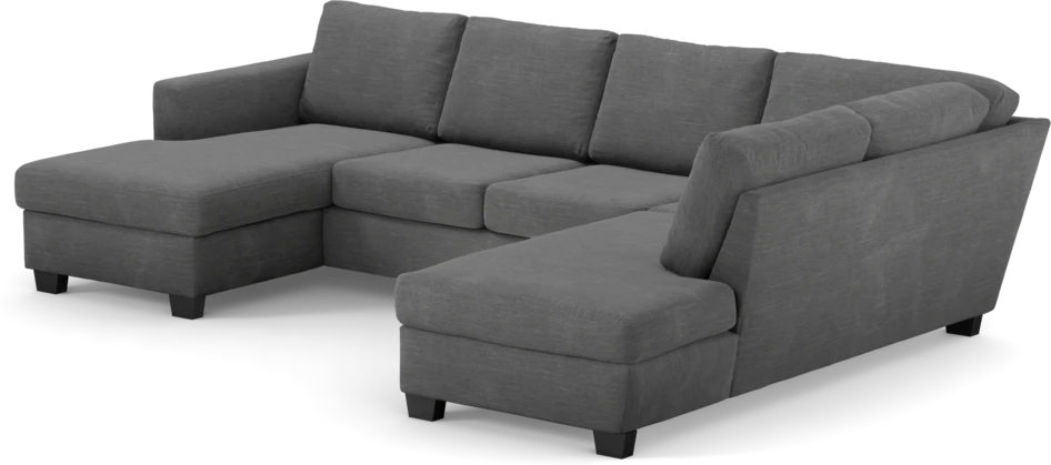 Friday - 3-sits soffa med schäslong vänster och divan höger - Grå