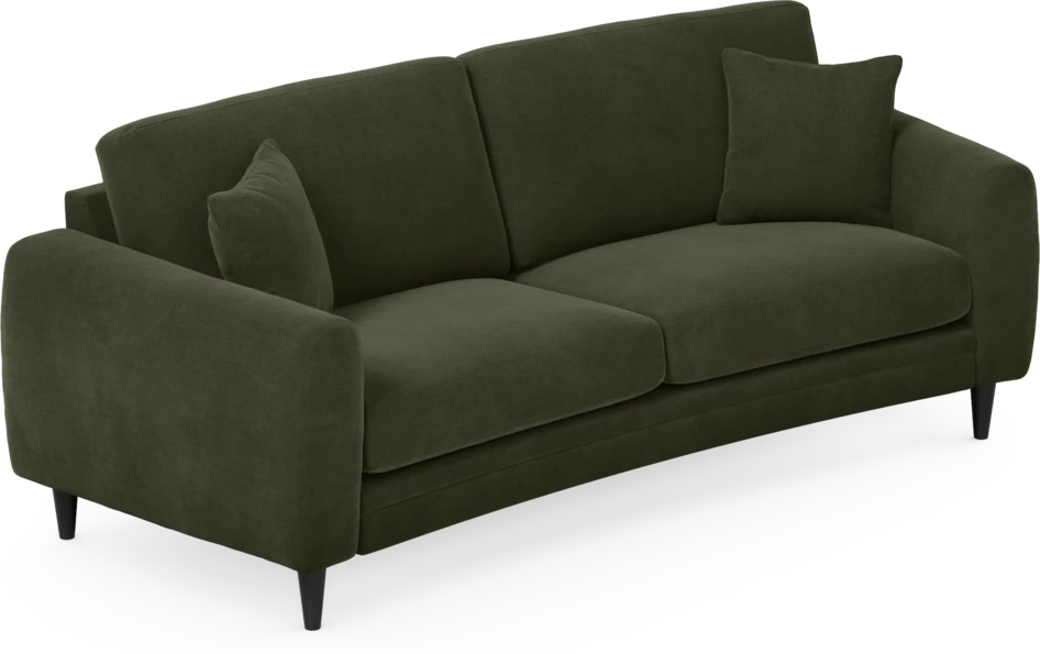 Eden - 2,5-sits soffa svängd - Grön