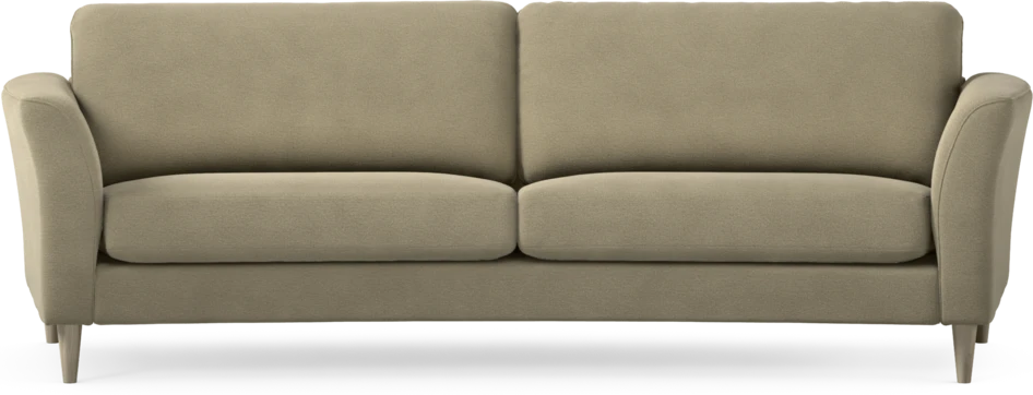 Bridge - 3-sits soffa svängd - Beige